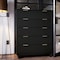 Manhattan Comfort Granville 45.27 Tall Dresser in Black DR-5022 - alternate 7